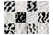 Black and White Fur Texture Pattern, a Pattern Graphic by Forhadx5 (Thumbnail 3 of 8)