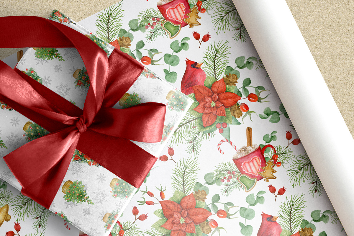 Christmas. Watercolor collection, a Decorative Illustration by JuliaBadeeva (Photo 7 of 9)