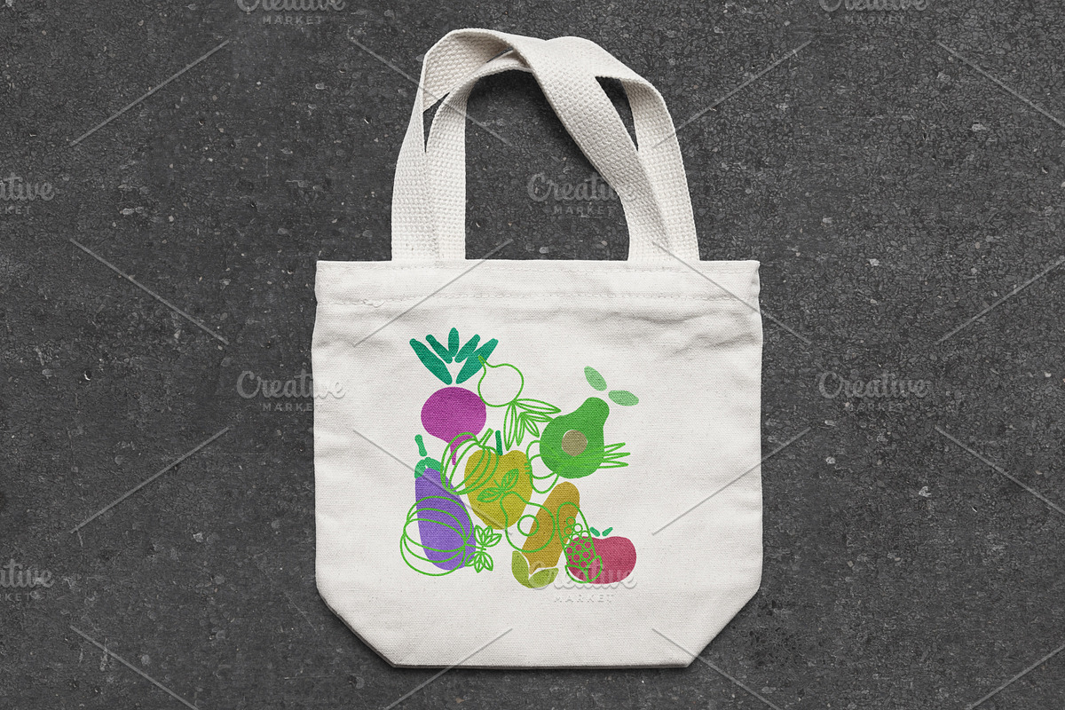 Vegan Food | Patterns and more, a Food Illustration by Retro Graphic Box (Photo 3 of 9)