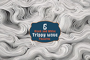 Black and white trippy wave patterns, a Pattern Graphic by Shahjahangdb1 (Thumbnail 1 of 7)