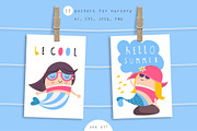 Nursery Art Mermaids are real, an Animal Illustration by Nursery Art (Thumbnail 4 of 10)