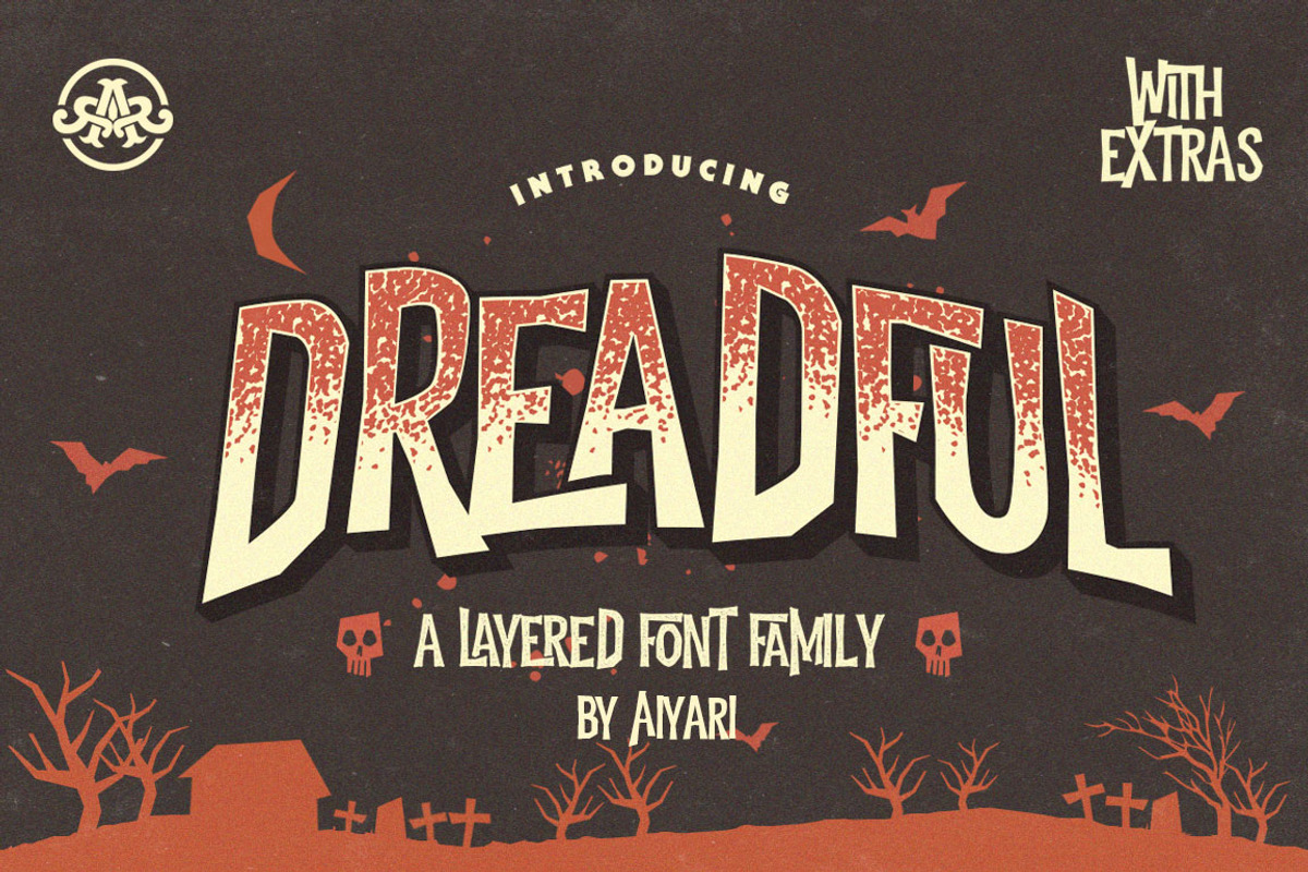 Dreadful +Extras, a Symbol Font by Aiyari (Photo 1 of 11)