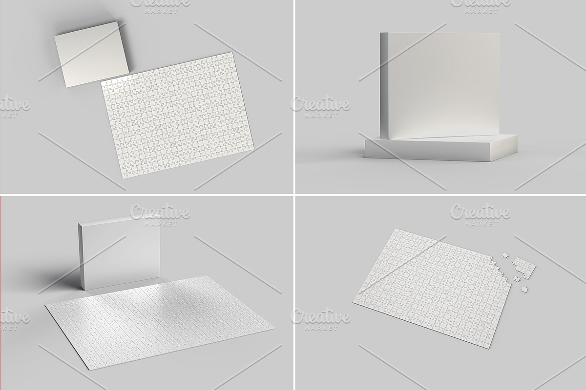 Puzzle Mockup - 12 views, a Packaging Mockup by Illusiongraphic (Photo 24 of 25)