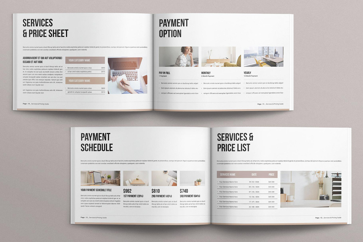 Services & Pricing Guide Landscape, a Magazine Template by MassiveCreator (Photo 5 of 8)