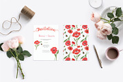 Poppy Watercolor Wedding Invitation, an Invitation Template by Love Design (Thumbnail 5 of 7)