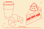 Bakery Food Vector Illustrations, a Food Illustration by TheFoodAtlas (Thumbnail 12 of 17)