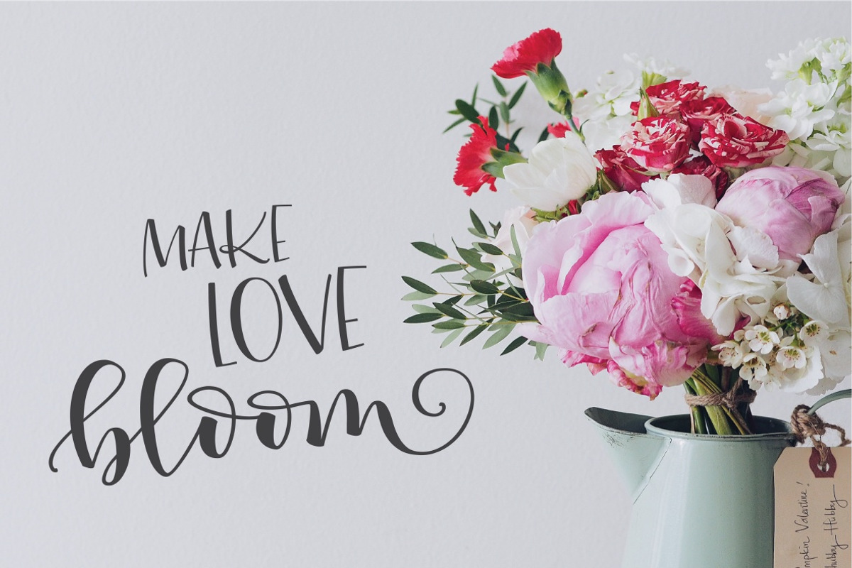 Peony Blooms Font Duo, a Script Font by Emily Spadoni (Photo 11 of 14)