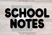 School Notes, a Script Font by FreshTypeINK (Thumbnail 1 of 8)