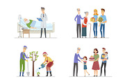 Senior People - Cartoon Characters, a Templates & Theme by Boyko Pictures (Thumbnail 12 of 14)