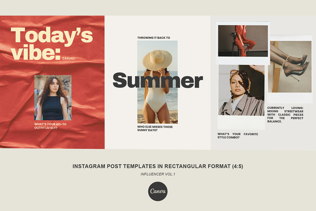New Instagram Format Canva BUNDLE v1, a Social Media Template by CreativeFolks (Photo 2 of 11)