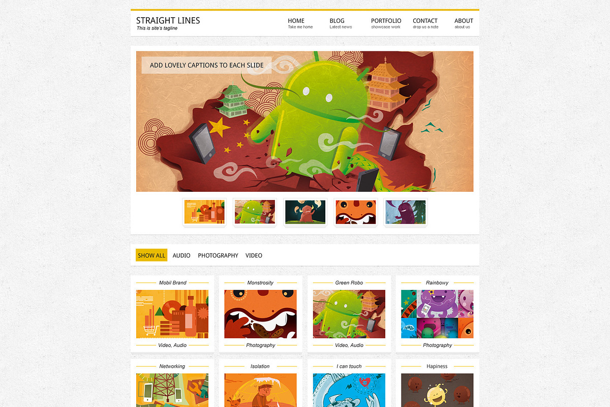 Mistix - Portfolio HTML Template, a Websites & App Template by PremiumCoding (Photo 1 of 5)