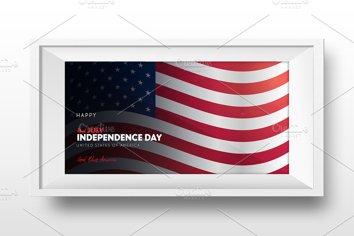 4th July. 12 banners and posters., a Social Media Template by Leo Edition (Photo 6 of 12)