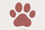 Brown Paw Print PNG, Digital, an Illustration by SharpMarketplace (Thumbnail 1 of 9)