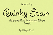 Quirky Star Celestial Font, a Handwritten Font by Ashiya Pixel (Thumbnail 1 of 9)