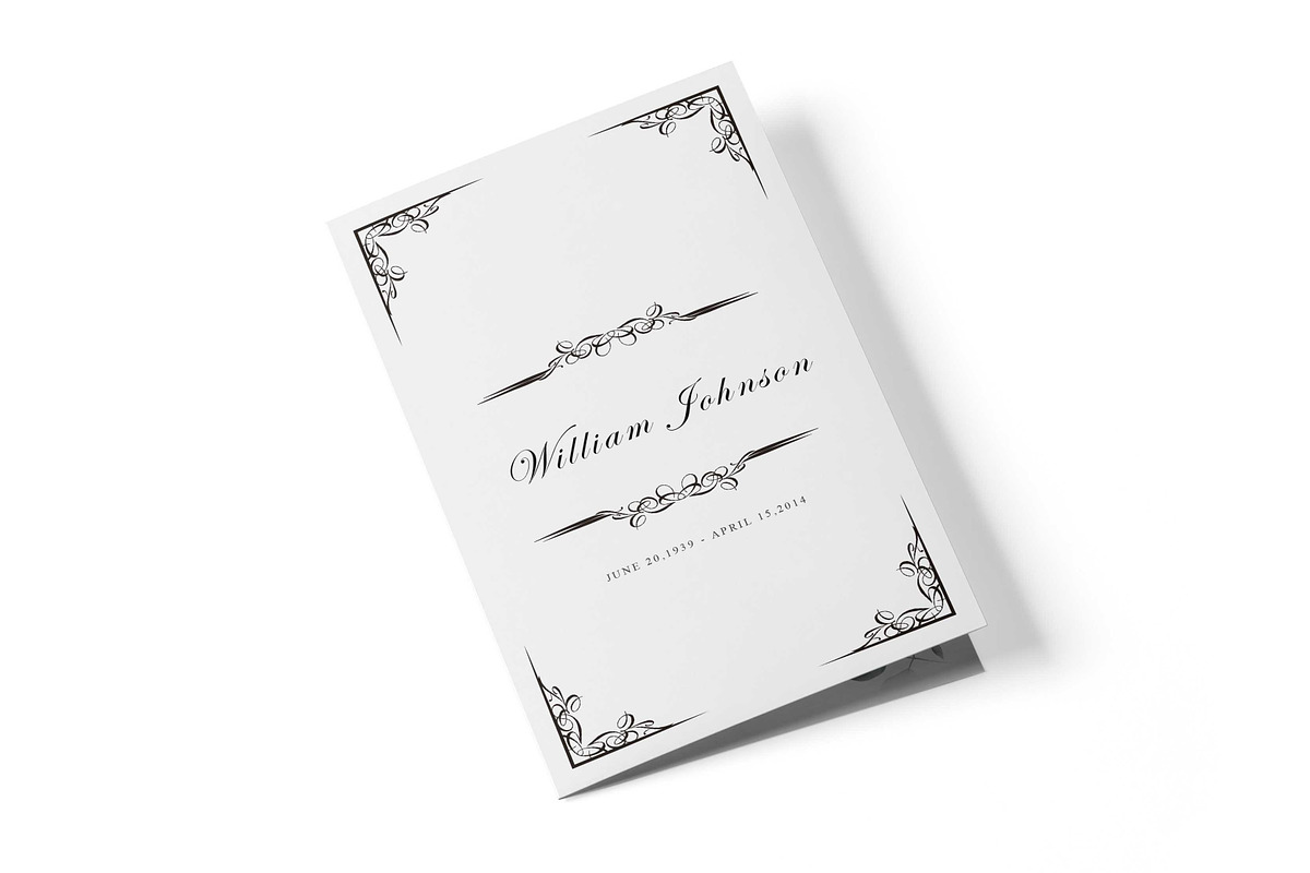 Funeral Guide, a Stationery Template by inserenity (Photo 2 of 6)