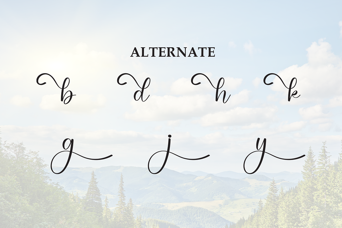 Highland | Script Font, a Handwritten Font by Scratchones (Photo 8 of 9)