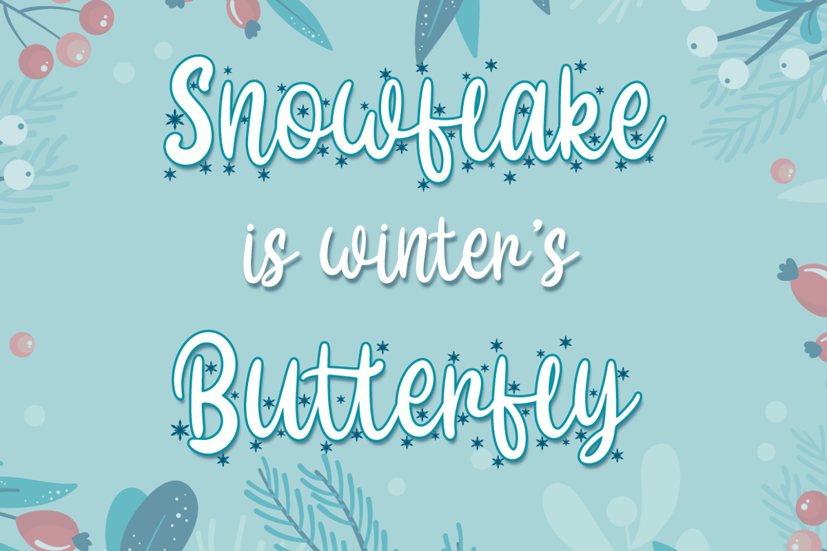 Hallo White - Christmas Font, a Script Font by Attype (Photo 4 of 7)