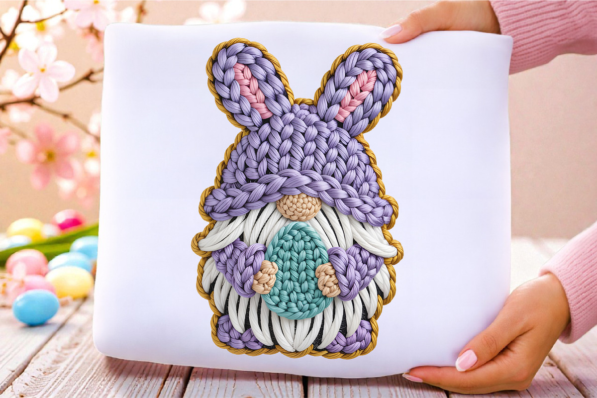 Knitted Easter Sublimation PNG Bundl, an Illustration by RobertsArt (Photo 2 of 9)