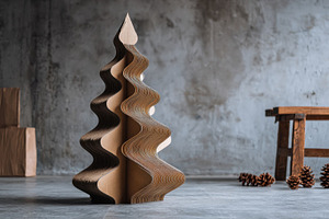 Unique cardboard tree design, a Photo by Beautiful things
