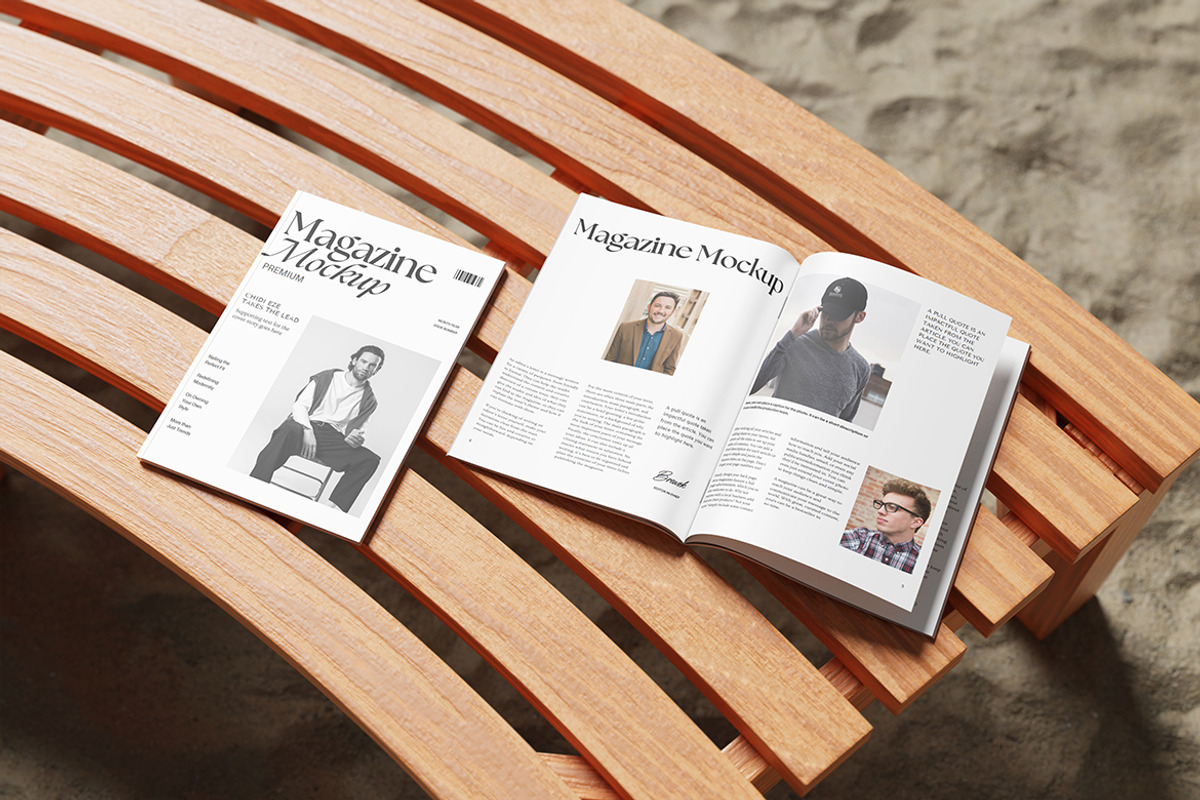 Realistic Two Magazine Mockup, a Mockup by My Code Std (Photo 2 of 6)