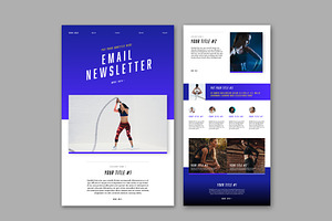 Digital Email Newsletter Layout