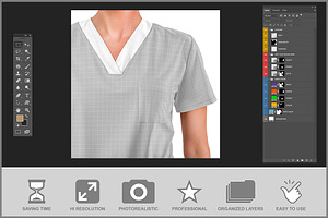 Medical Uniform Mockup PSD