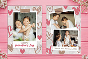 Hearts Valentine Photo Cards PSD, a Card Template by PSD templates and Photos (Thumbnail 2 of 4)