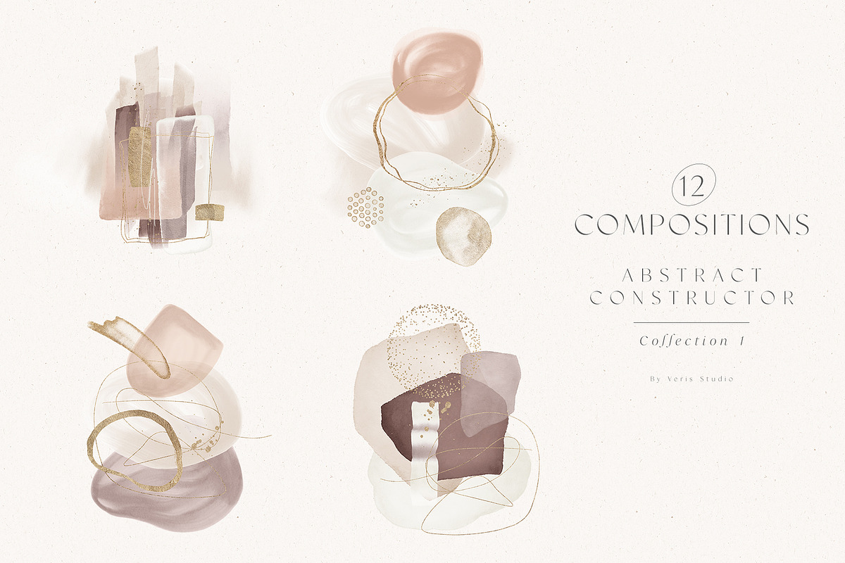 Abstract Natural Watercolor Shapes, a Texture Graphic by Veris Studio (Photo 3 of 14)