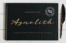 Agnolith - Signature Script Fonts