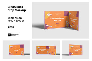 Clean Backdrop Mockup