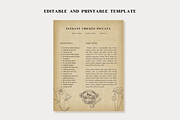 Vintage Recipe Template Canva, a Templates & Theme by OrganizationOasisRo (Thumbnail 3 of 10)