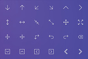 Arrows and User Interface Line Icons, an Outline Icon by FlatLineIcons (Thumbnail 4 of 7)