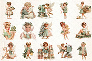 Whimsical Christmas Fairy Clipart, a Seasonal Illustration by Rose Art (Thumbnail 2 of 6)