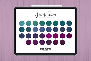 Jewel Tones Procreate Color Palette