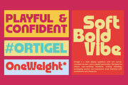 Ortigel - Rounded Display Font, a Sans Serif Font by roomspace creative lab (Thumbnail 7 of 10)