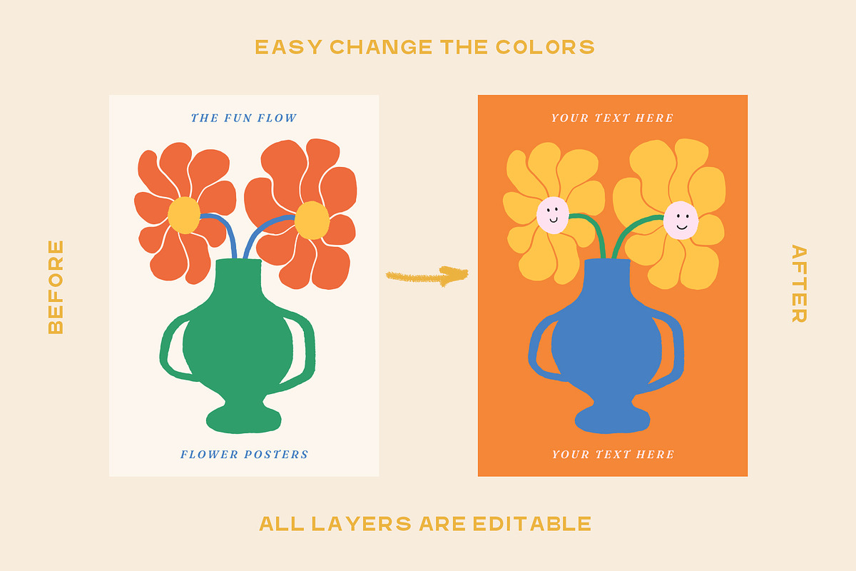 RETRO PRINTS FLOWER MARKET POSTERS, a Decorative Illustration by Ayya Studio (Photo 12 of 12)