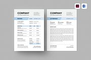 Invoice & Letterhead Template, a Stationery Template by Leaflove (Thumbnail 1 of 5)