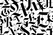 Gothic modern ABC letters, a Blackletter Font by GeekClick (Thumbnail 8 of 15)