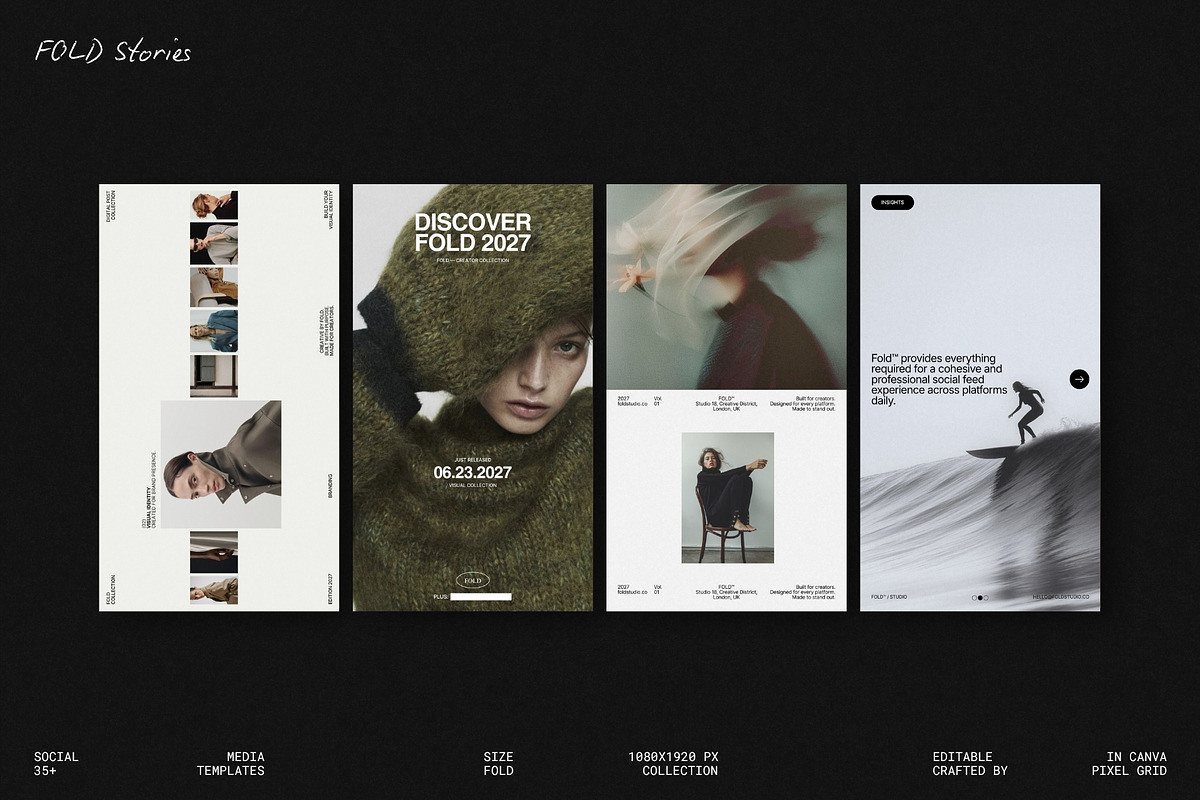 FOLD | Instagram Template (I), a Social Media Template by Pixel Grid (Photo 1 of 10)