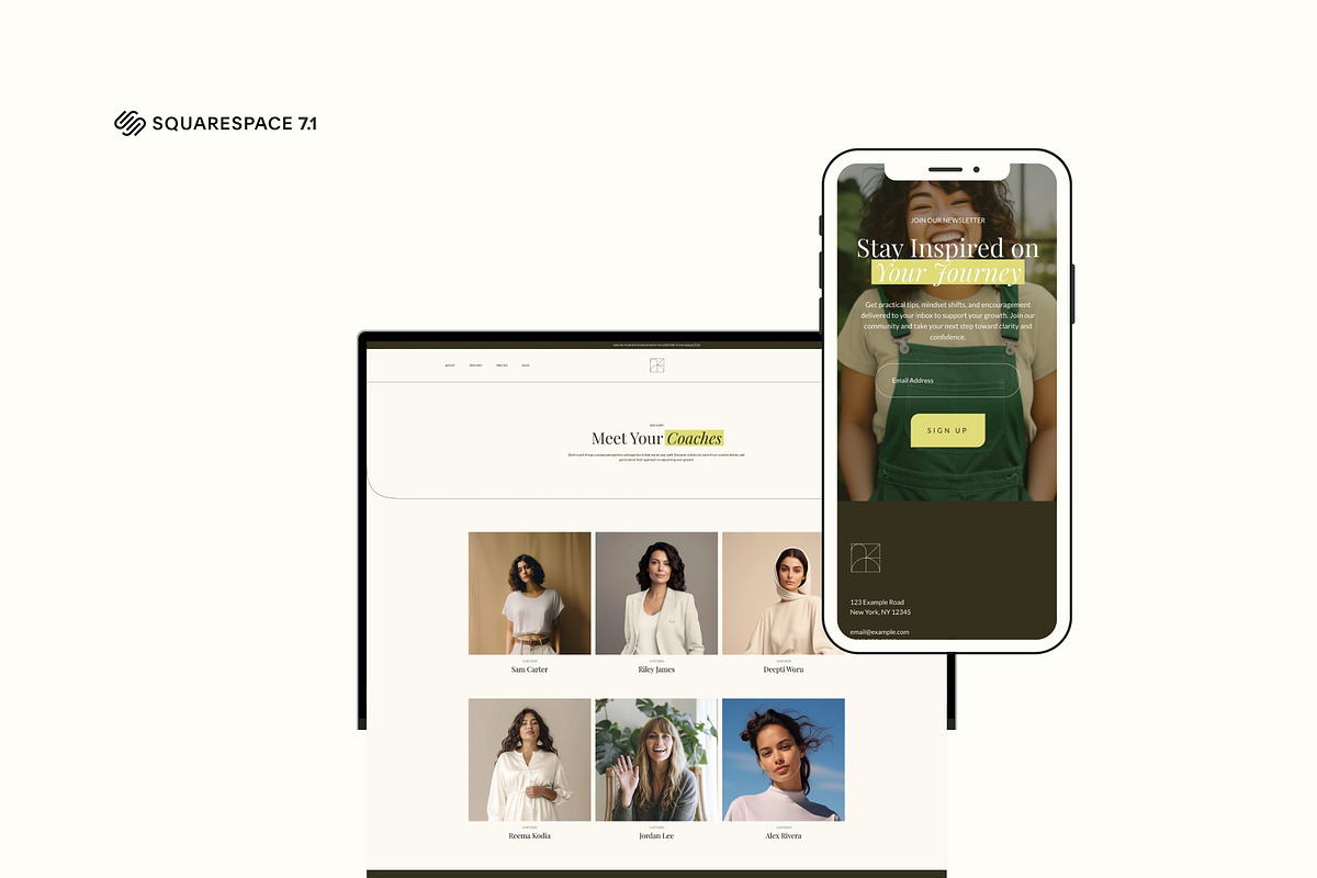 Squarespace 7.1 Website Template, a Squarespace Template by Iris Avenue Studio (Photo 6 of 9)