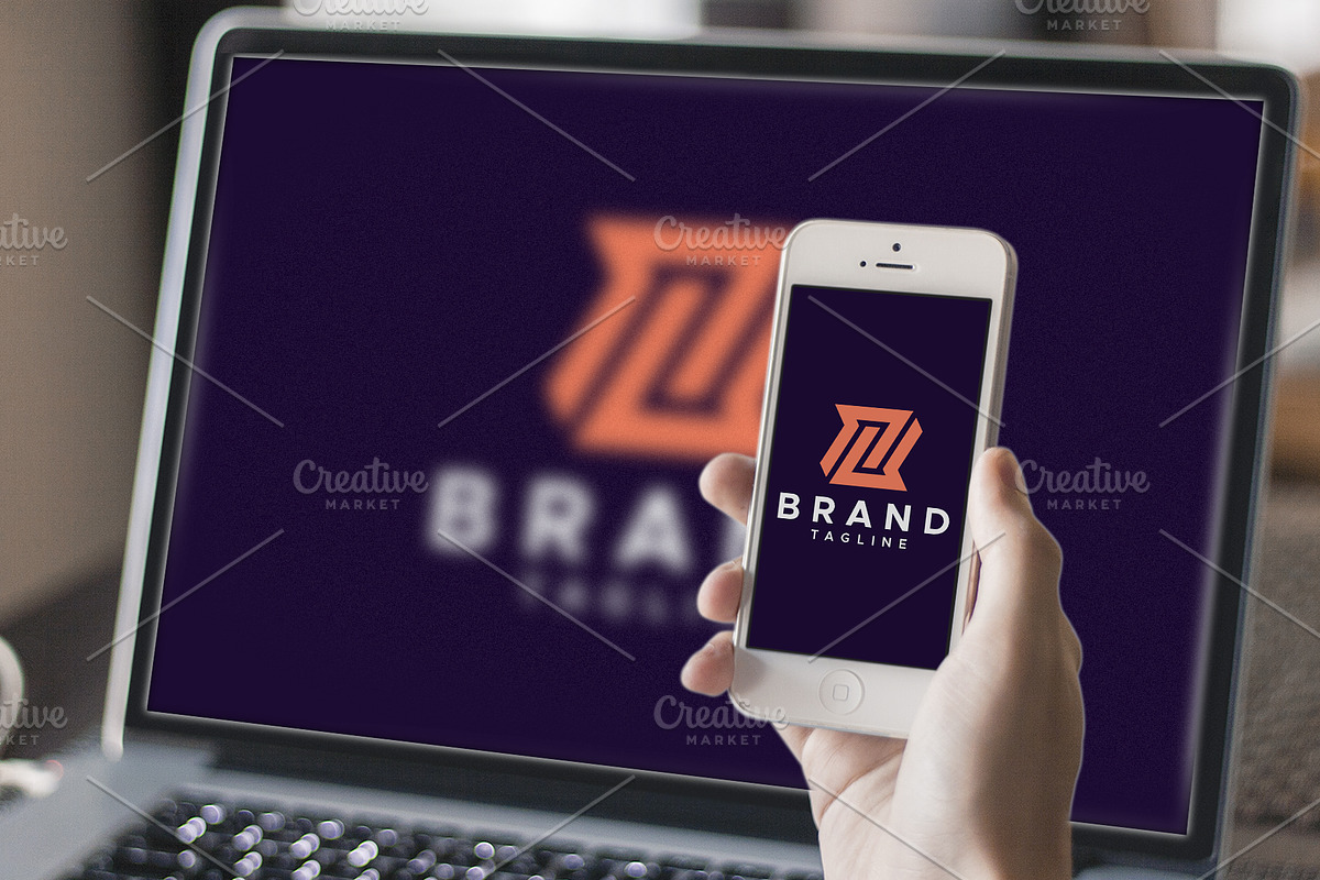 R or RR letter flat logo design, a Branding & Logo Template by Amadul11 (Photo 4 of 4)