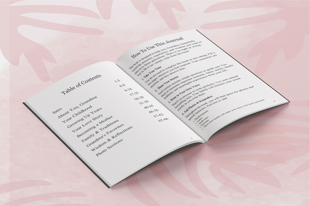 Grandma Life Story Book, a Design Template by Book2bees (Photo 3 of 4)