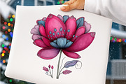 Whimsical spring wildflower clipart, an Illustration by SinaCreation (Thumbnail 9 of 11)