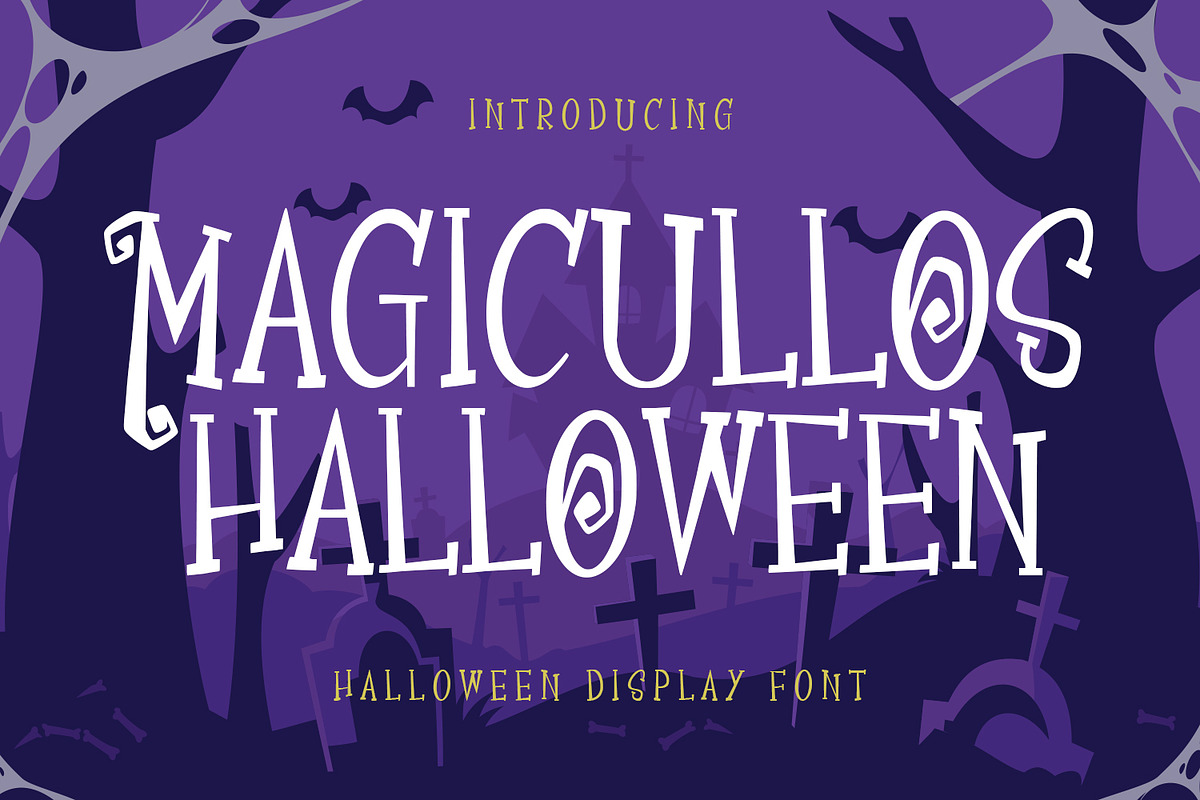Magicullos Halloween Display Font, a Serif Font by Maulana Creative (Photo 1 of 7)