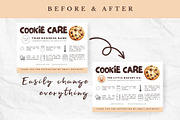Cookie Care Form Editable Template, a Stationery Template by Anna Design Studio (Thumbnail 4 of 7)