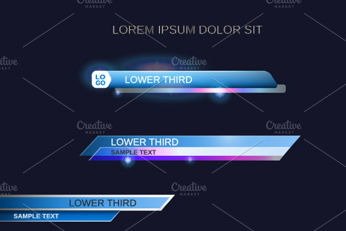 Lower thirds, a Work Illustration by El Design (Photo 4 of 5)