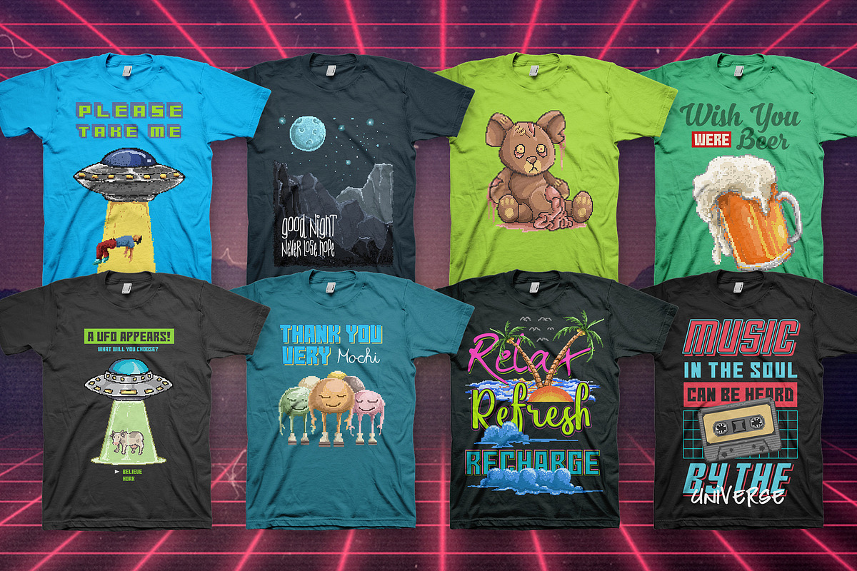 Back To Retro 100 T-Shirt Designs, an Illustration by TSV Art Collective (Photo 10 of 14)
