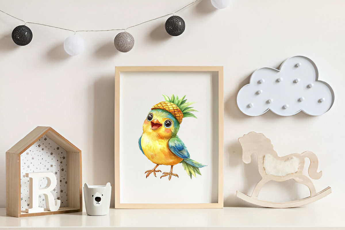 Tropical Bird Png, Jungle Bird Clipa, an Illustration by CreationArt (Photo 2 of 9)
