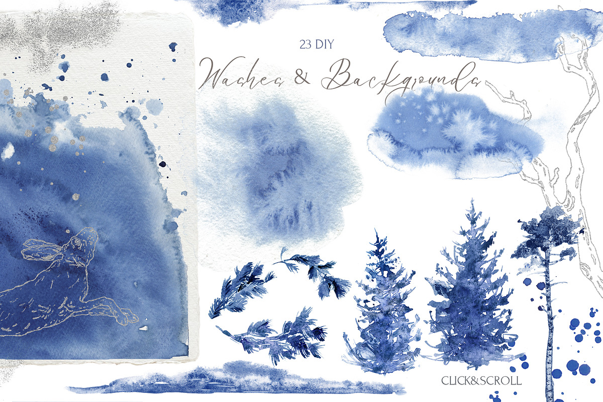 Winter Woodland Watercolor, an Animal Illustration by Cat In Colour (Photo 11 of 12)