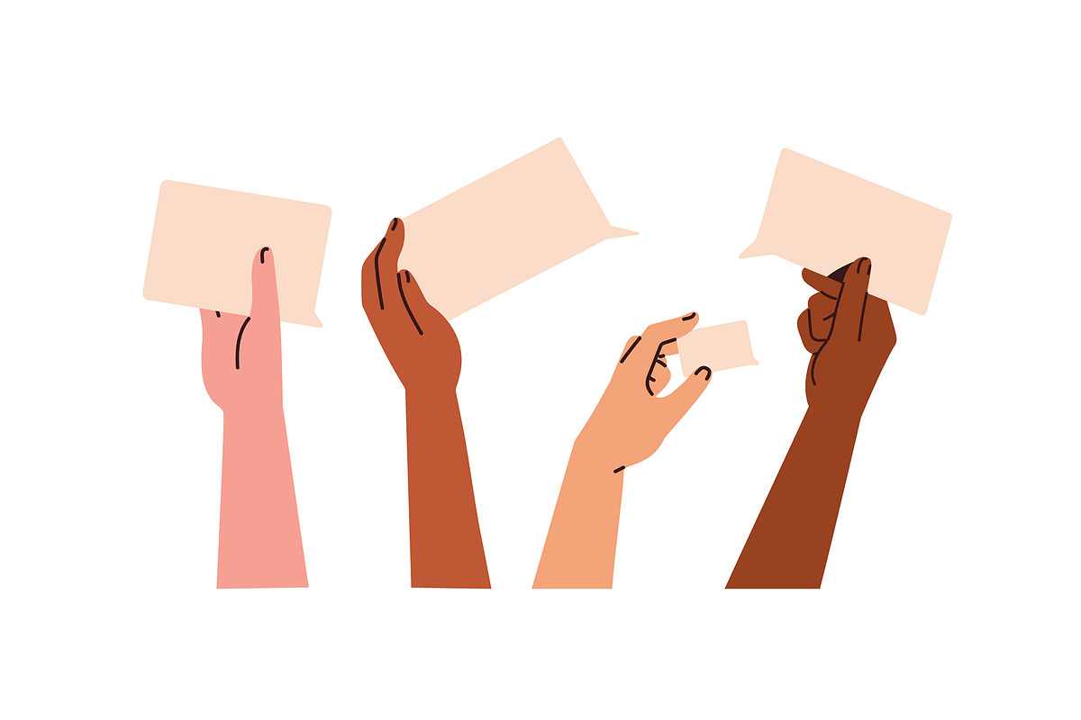 Hands with heart, star, emoji symbol, a Person Illustration by Good Studio (Photo 22 of 25)